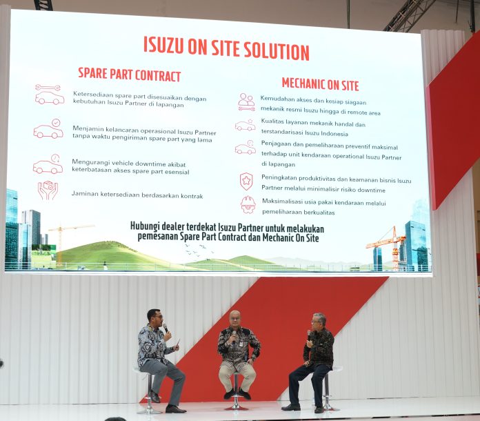 Isuzu menawarkan solusi untuk mendukung bisnis para konsumen melalui program Spare Part Contract dan Mechanic on Site.