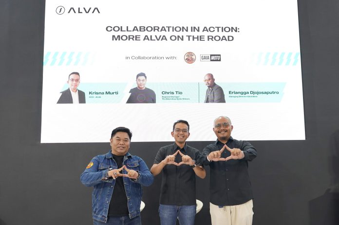 ALVA mengumumkan kolaborasi strategis dengan GAIA Moto, The Biker Shop Djoko Motor Group, dan Velocity sebagai mitra ALVA