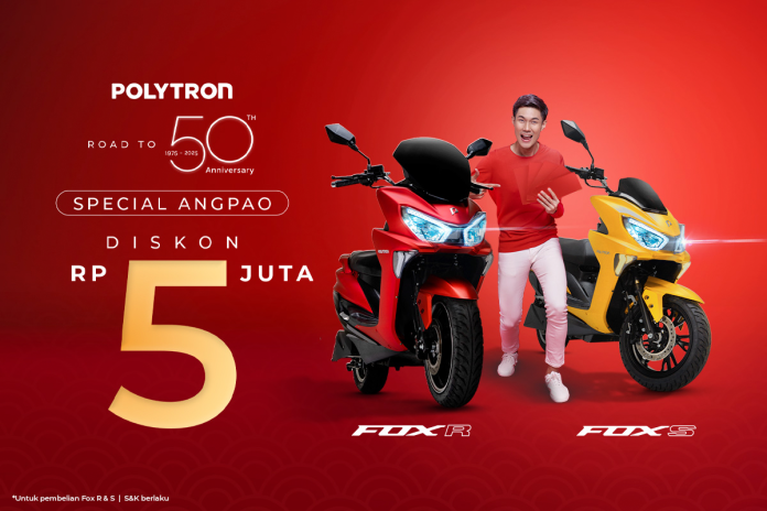 Menjelang ulang tahun ke-50 dan tahun baru Imlek 2025, Polytron menghadirkan promo spesial untuk setiap pembelian motor listrik.